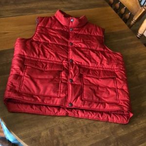 Lands End XL red vest